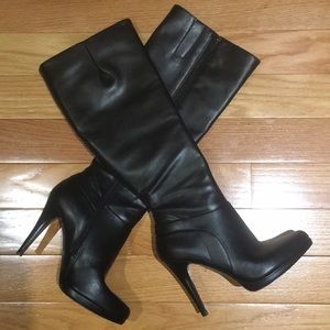 Nine West Retta Black Heeled Boots size 7